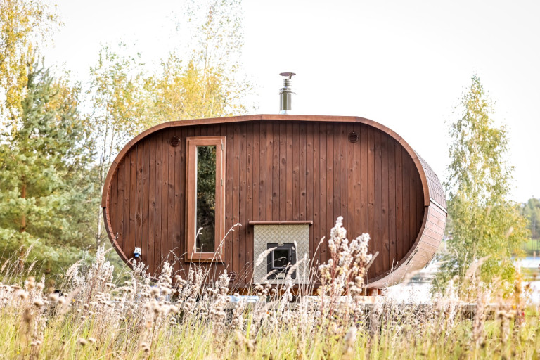 Ovale Sauna 4m